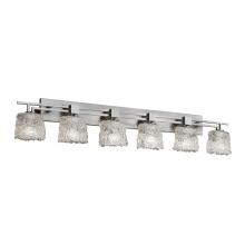 Justice Design Group GLA-8706-20-LACE-CROM - Aero 6-Light Bath Bar