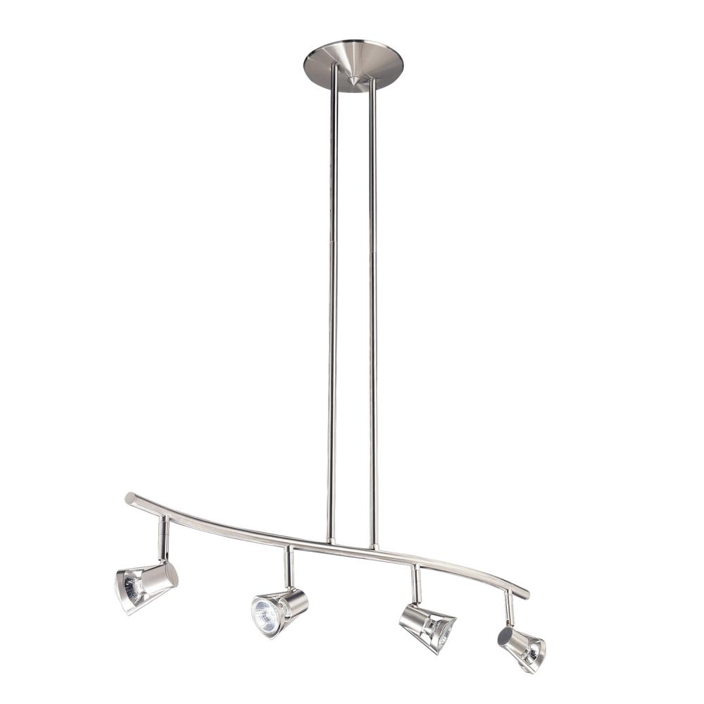 SORELLA series 4-Light Satin Nickel fixed rail fixture