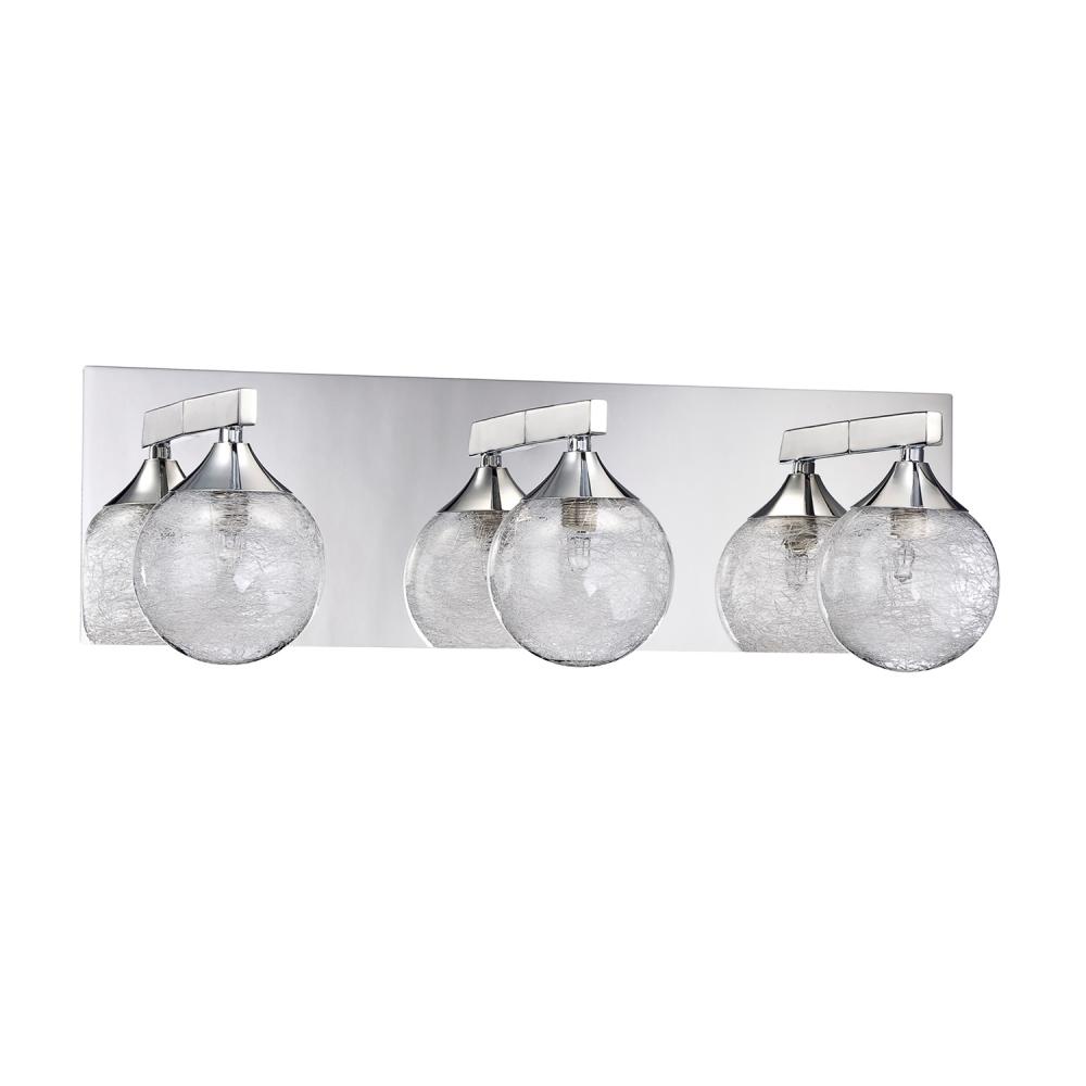 FYBRA 3-Light Chrome Vanity Light