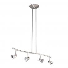 Kendal HPF5000-4L-SN - SORELLA series 4-Light Satin Nickel fixed rail fixture