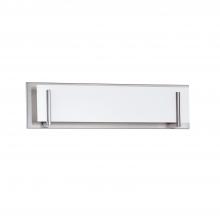 Kendal VF2400WH-4L-SN - Aurora 4-Light Satin Nickel Vanity Light with White Glass