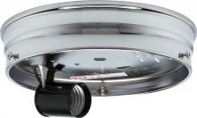 Satco Products Inc. 90/755 - 6&#34; 1-Light Ceiling Pan; Chrome Finish; Includes Hardware; 60W Max