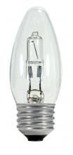 Satco Products Inc. S2443/TF - 43 Watt; Halogen; B11; Clear; 1000 Average rated hours; 750 Lumens; Medium base; 120 Volt; 2-Card;