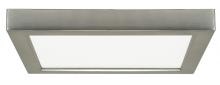 Satco Products Inc. S29341 - Blink - 18.5W- 9&#34; Surface Mount LED - 2700K- Square Shape - Brushed Nickel Finish - 120V