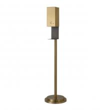 Nova 7020545BB - Hand Sanitizer Dispenser - Floor, Brushed Brass