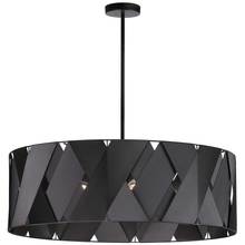 Dainolite CDO2-304C-MB-BK - 4 Light Incandescent Chandelier, Matte Black with Black Ribbon