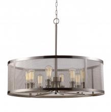 Trans Globe 10229 BN - Mesh 30&#34; Drum Chandelier