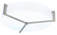 AFX Lighting, Inc. APF1524LAJUDWG-LW - Apex 17&#39;&#39; LED Ceiling - Weathered Grey Finish - Linen White Shade