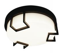 AFX Lighting, Inc. BMF1228LAJD2BZ - Beaumont - LED 12&#39;&#39; Flush Mount - Textured Bronze Finish - White Metal/Acrylic Shade