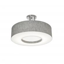 AFX Lighting, Inc. MCF1932MB-GYSF - Montclair 19&#39;&#39; Med Base Semi-Flush - SN w/ GY