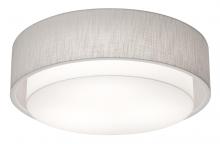 AFX Lighting, Inc. SAF1614LAJUD-LW - Sanibel 16&#39;&#39; LED Ceiling - White Finish Linen White Shade