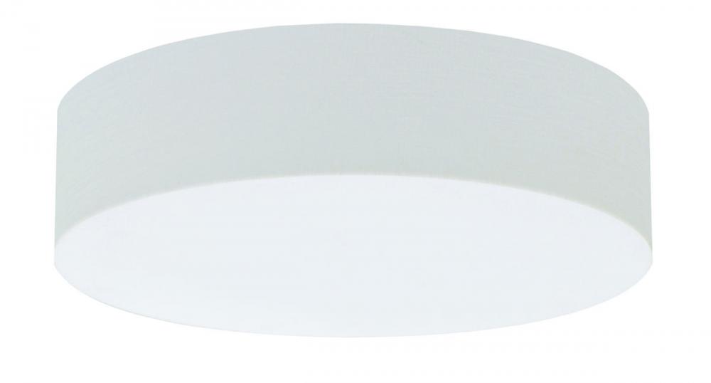 Anton 19&#39;&#39; LED Ceiling - Linen White Finish