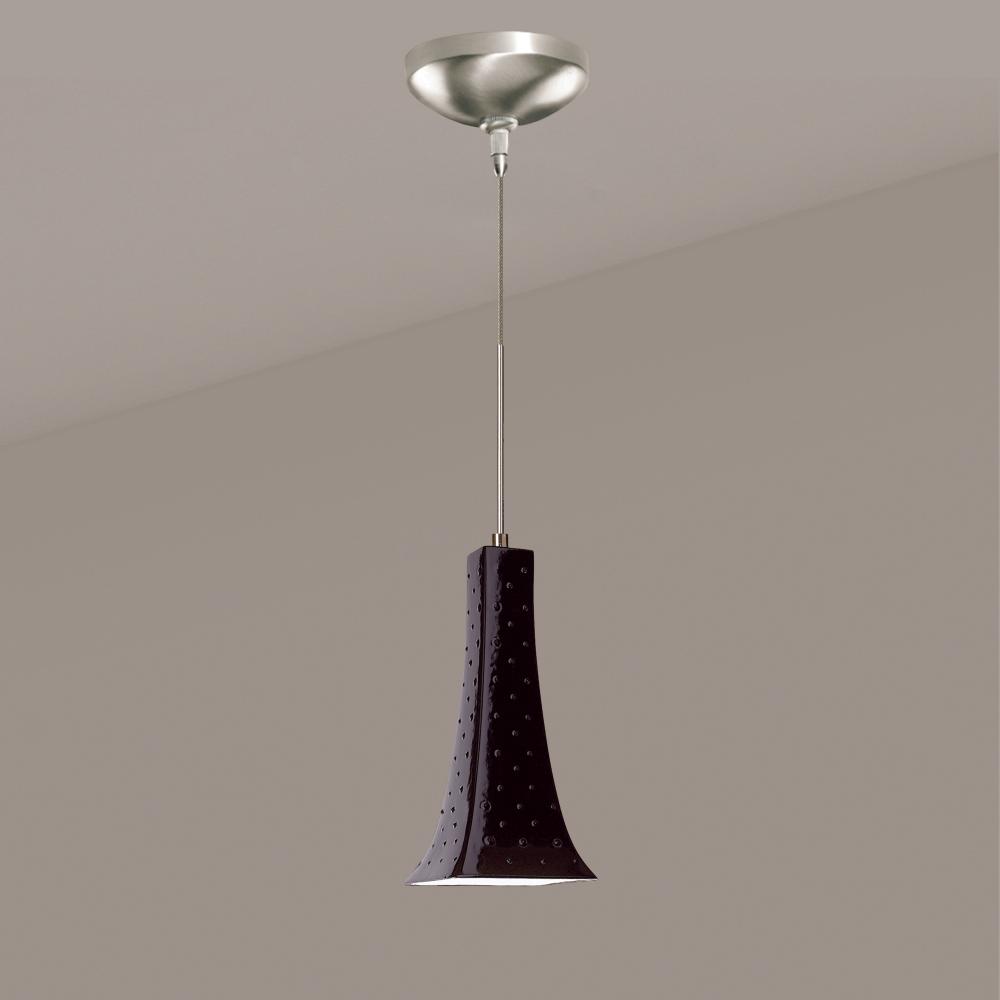 Eiffel Low Voltage Mini Pendant Black Gloss (12V Dimmable MR16 LED (Bulb included))