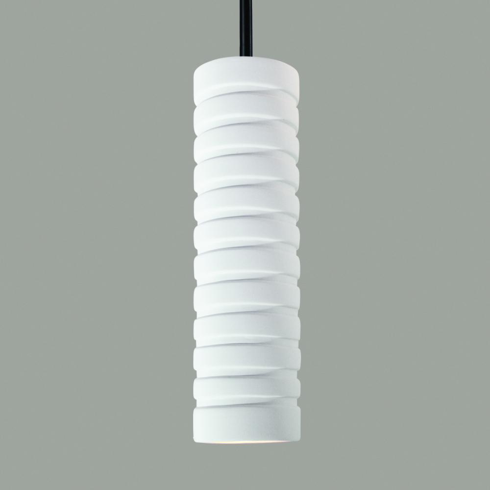 Strata Mini Pendant: Beige Granite (Black Cord & Canopy)