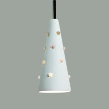 A-19 MP18-S4-BCC - Wizard Mini Pendant: Beige Granite (Black Cord & Canopy)