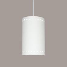 A-19 P206-B1-WCC - Gran Delos Pendant: Southern Hickory Burl (White Cord & Canopy)