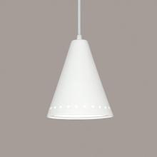 A-19 P804-A17-WCC - Greenlandia Pendant: Jade (White Cord & Canopy)