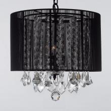 Gallery Lighting sm-604-3 black - CRYSTAL CHANDELIER WITH SHADE