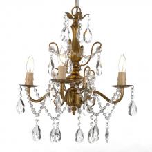 Gallery Lighting SCL1490 - 4 Lightss Chandelier With Crsytals Gold Finish