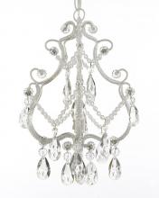 Gallery Lighting SCL1489 - 1 light wrought iron and crystal chandelier