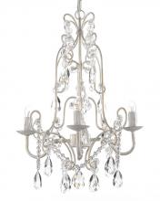 Gallery Lighting SCL1270 - 4 Lights Chandelier With Crystals White Finish