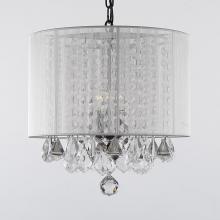 Gallery Lighting sm-604-3 white - CRYSTAL CHANDELIER WITH SHADE