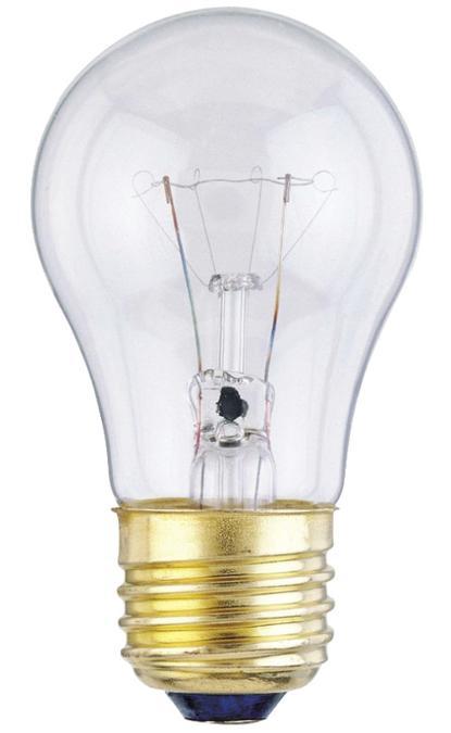 40W A15 Incandescent Fan Clear E26 (Medium) Base, 120 Volt, Card