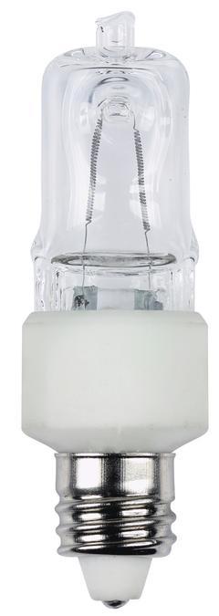 50W T4 Halogen Single-Ended Clear E11 (Mini-Can) Base, 120 Volt, Box