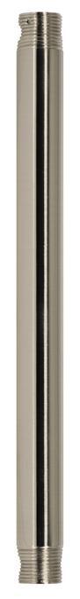 3/4 ID x 12&#34; Brushed Nickel Finish Extension Downrod