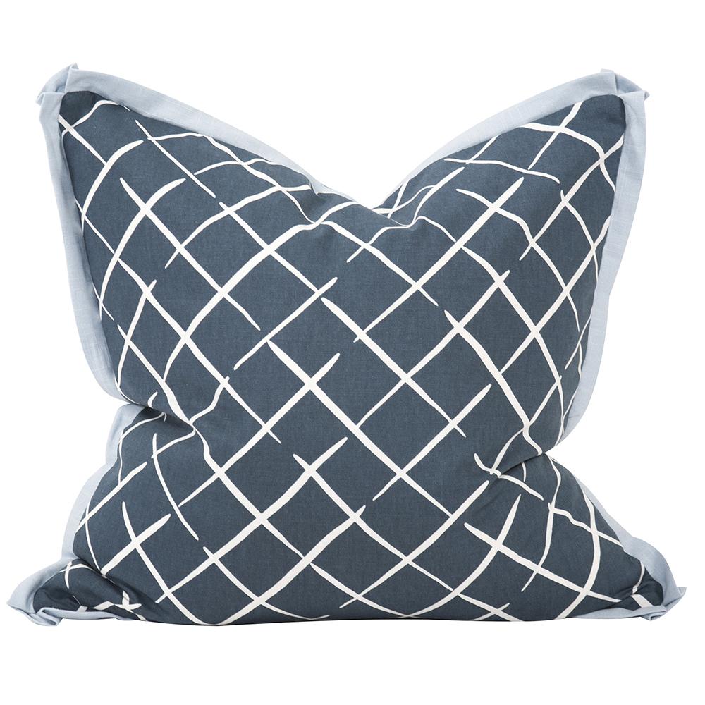 24&#34; x 24&#34; Pillow Cove End Indigo - Poly Insert
