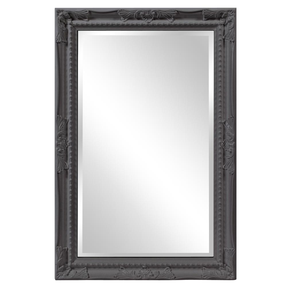 Queen Ann Mirror - Glossy Charcoal