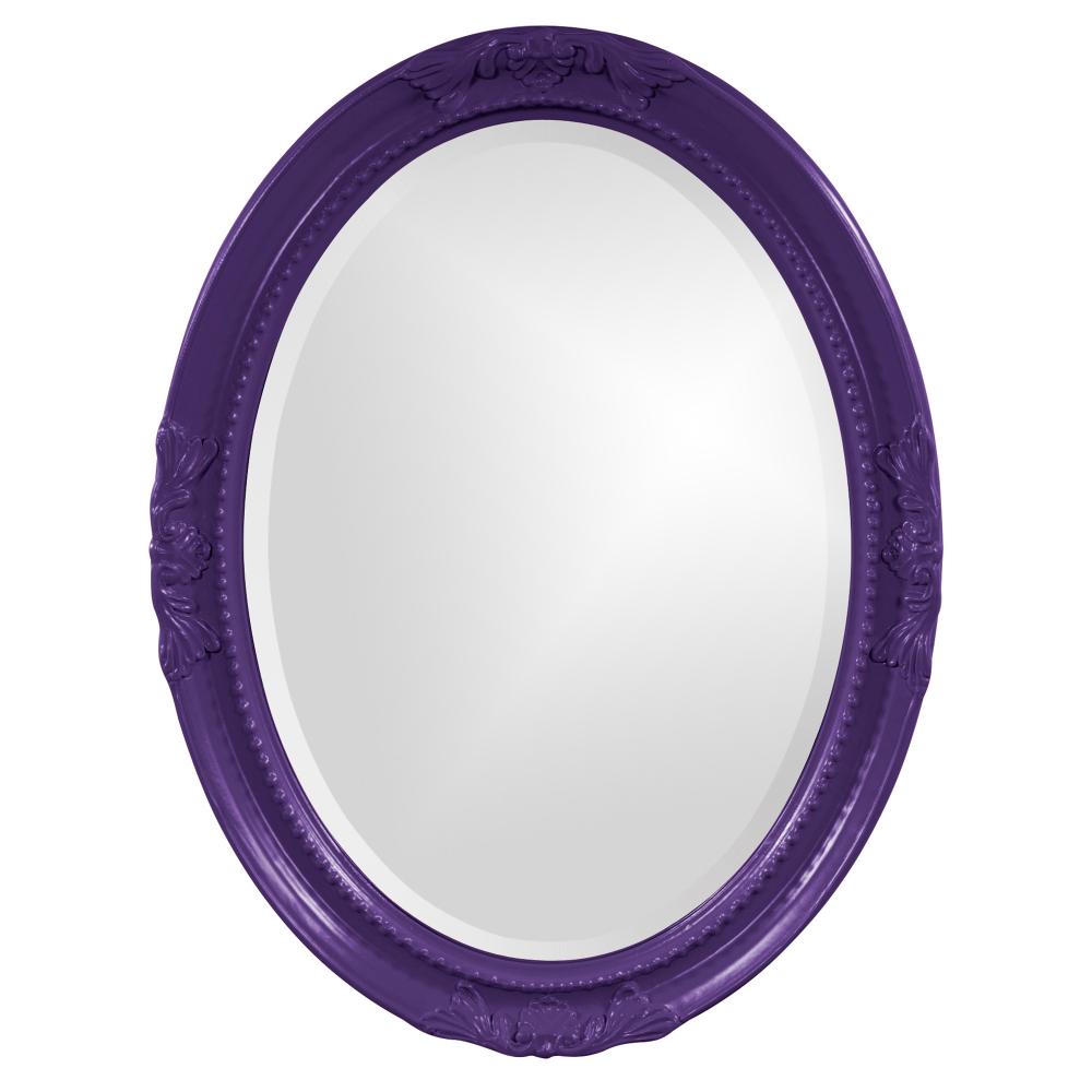 Queen Ann Mirror - Glossy Royal Purple