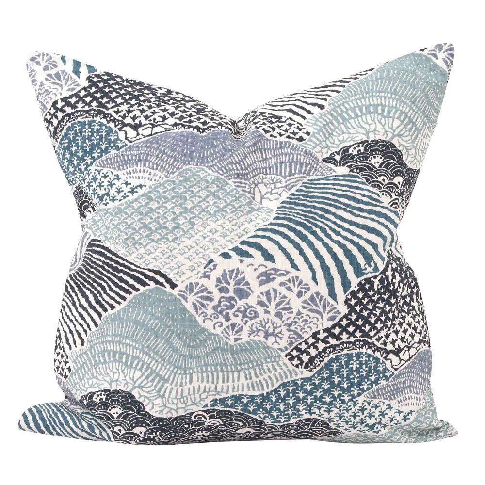 24&#34; x 24&#34; Pillow Windsor Park Indigo - Poly Insert