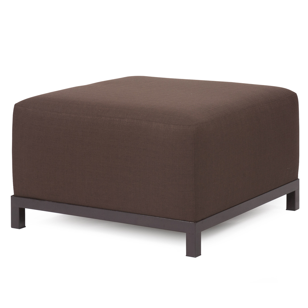 Axis Ottoman Sterling Chocolate Slipcover (Cover Only)