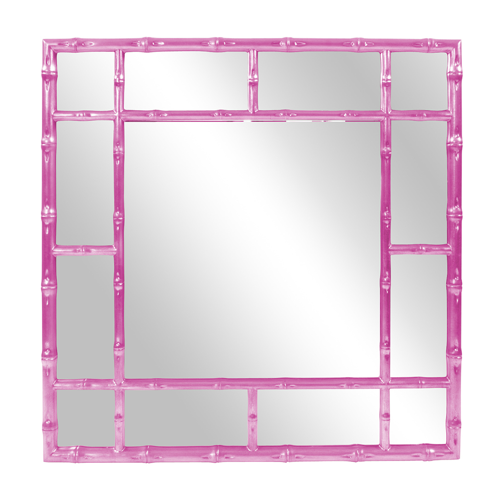 Bamboo Mirror - Glossy Hot Pink