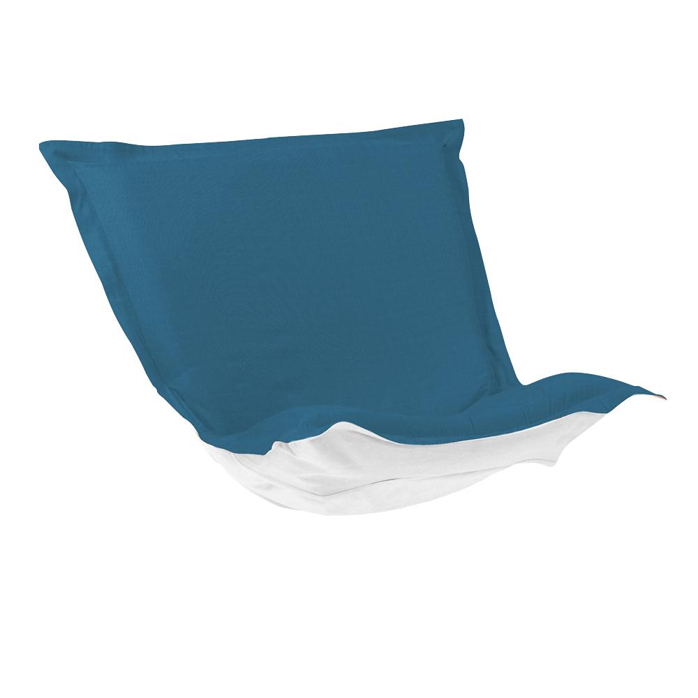 Puff Chair Cushion Seascape Turquoise Cushion and Cover