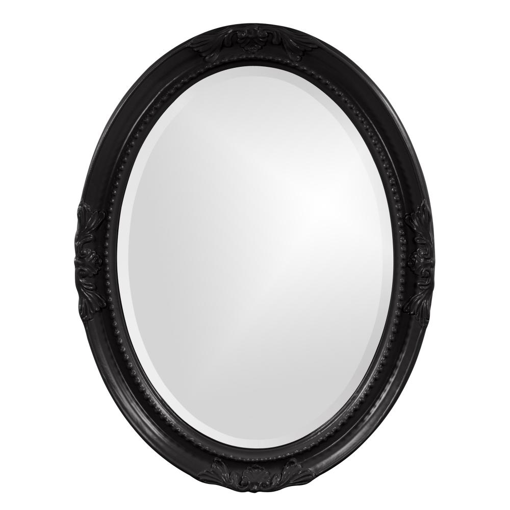 Queen Ann Mirror - Glossy Black