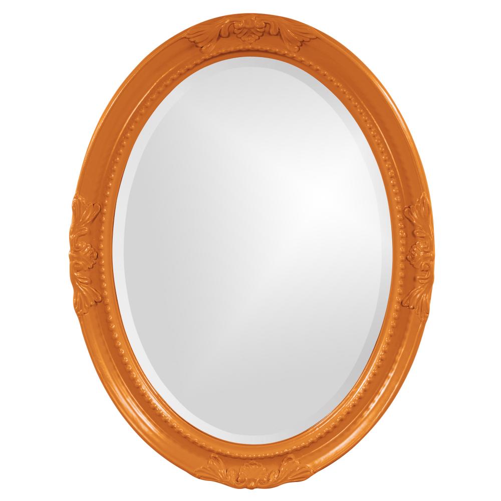 Queen Ann Mirror - Glossy Orange