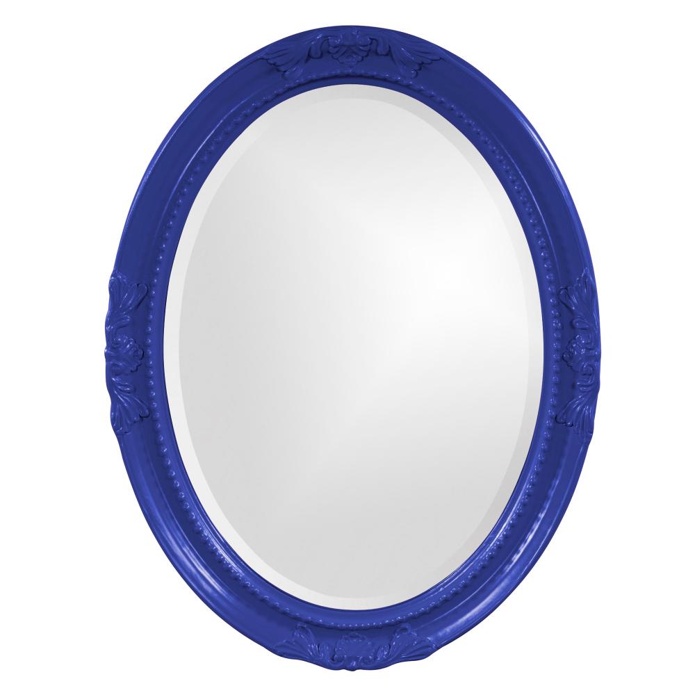 Queen Ann Mirror - Glossy Royal Blue