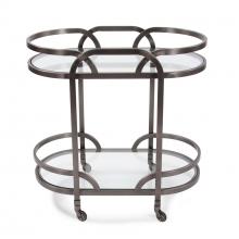 Howard Elliott 58038 - Black Nickel Stainless Steel Bar Cart