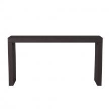 Howard Elliott 37131 - Black Wood Grain Veneer Console Table