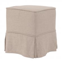 Howard Elliott C128-610S - Universal Cube Cover Linen Slub Natural - Skirted (Cover Only)