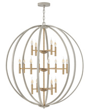 Hinkley Merchant 3464CG - Double XL Three Tier Orb Chandelier