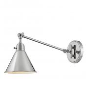 Hinkley Merchant 3690PN - Medium Swing Arm Single Light Sconce