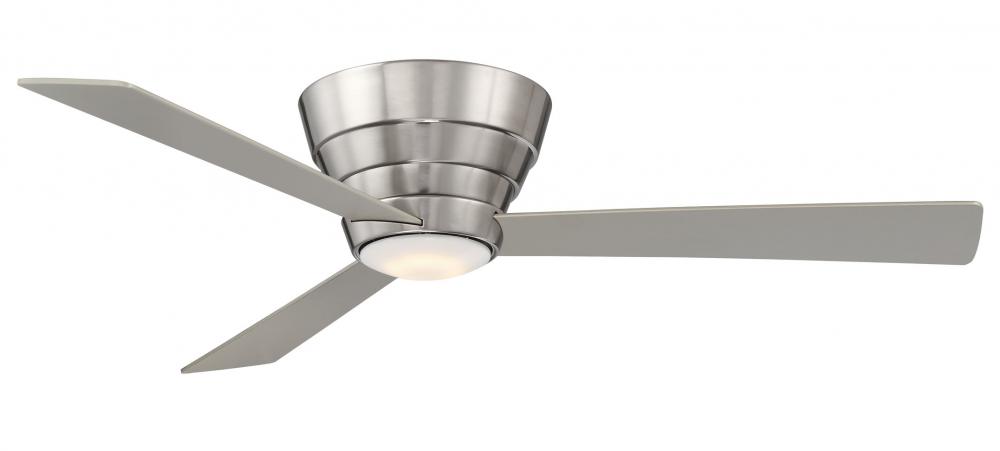 Niva Flush Mount Stainless Ceiling Fan