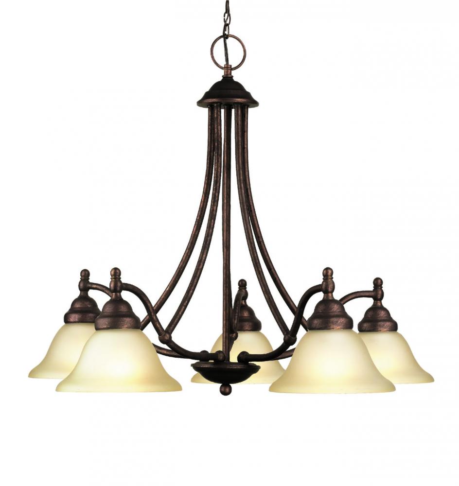 Bronze Down Chandelier