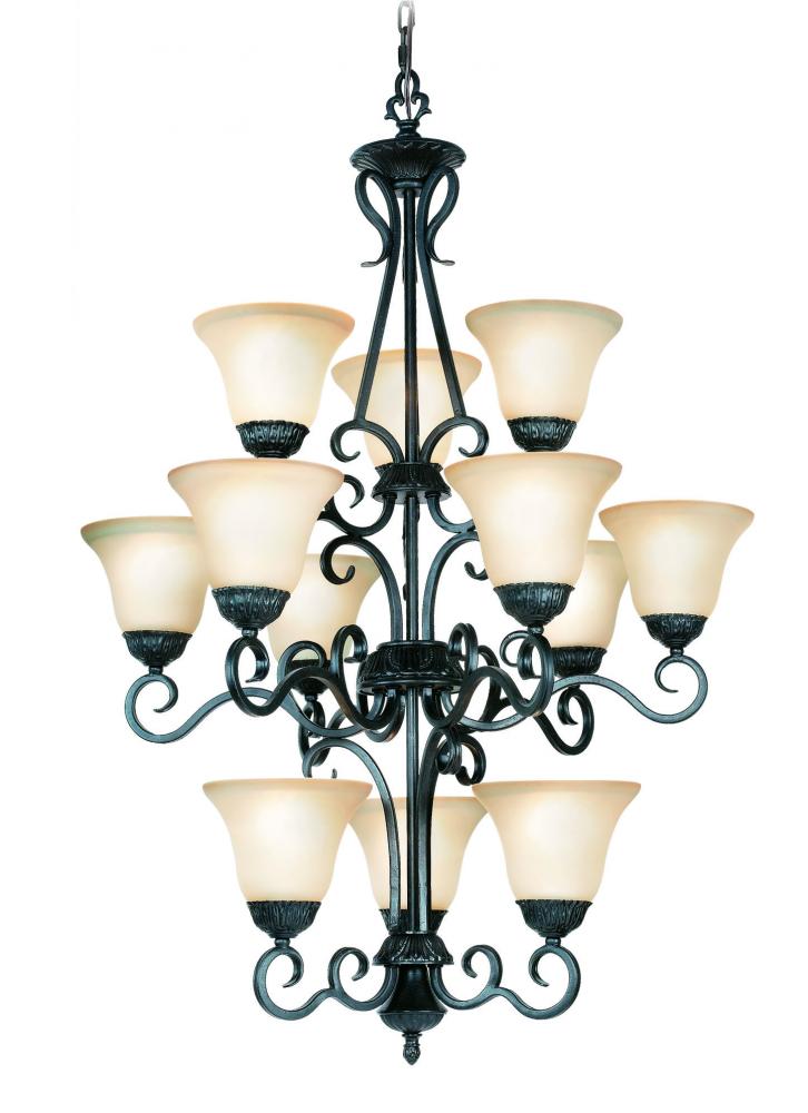 Black Up Chandelier