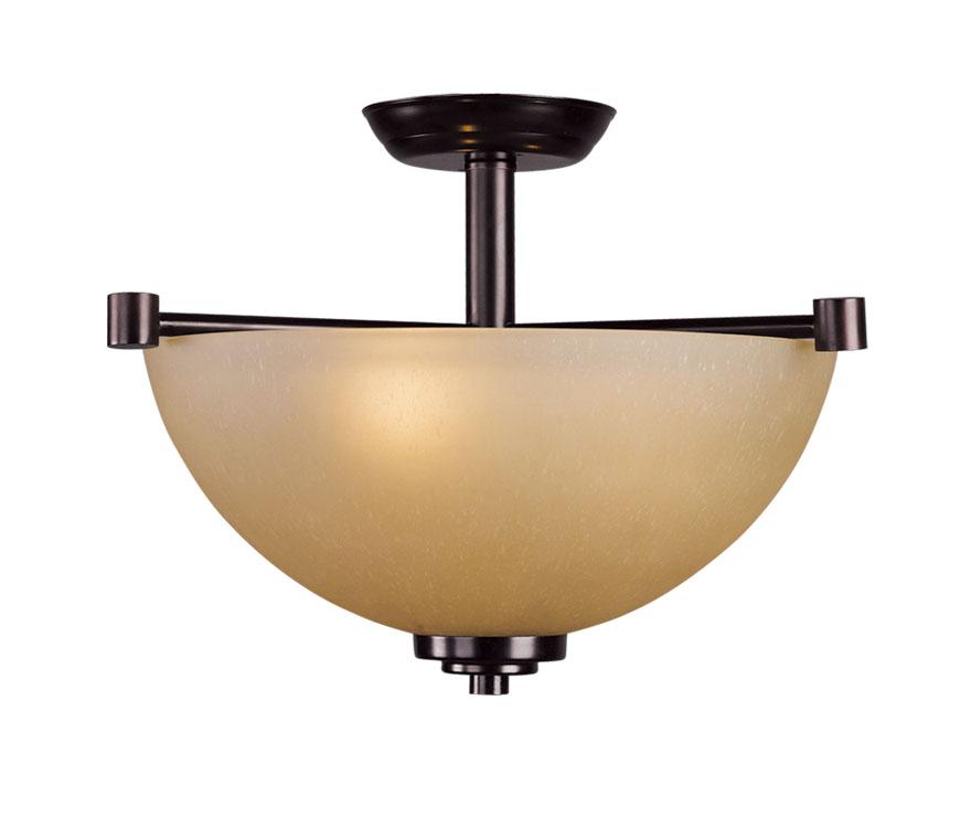 Nickel Bowl Semi-Flush Mount