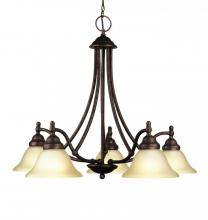 Woodbridge 12086-MBZ - Bronze Down Chandelier