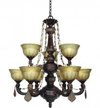 Woodbridge 12152-OWB - Bronze Up Chandelier